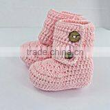Autumn Winter Warm Crochet Wool Shoes Baby Newborn Knitted Booties thumbnail-2