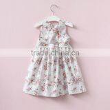 Lastest Designs Baby Cotton Frocks Girl Floral Patterns Printed Dress Girls Party Birthday Dresses Clothes Wear thumbnail-2