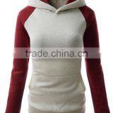 2017 High Quality OEM Designer Autumn Clothes Plain Dyed Blank PulloverJersey Lady Hoody thumbnail-6