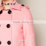 2015 Latest Plain High End Long Style Women's Winter Warm Long Coat Jacket thumbnail-6