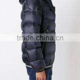 Wholesale Newly Arrived Plain Dyed Dark Blue Down Feather Cotton Padded Coats Made in Vietnam thumbnail-3