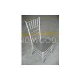 Silver Wood Chiavari Chair Contemporary , Durable Banquet Event Silla Tiffany For Indoor