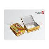 Food Corrugated Cardboard Boxes Color Printed With Hinged Box Structure