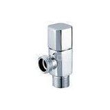 Square Brass Chrome-Plated Angle Valves With Slow-Open Switch