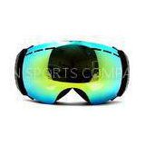 Womens Mirrored Double Lens OTG Snowboarding Goggles for Skiing
