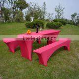 Spandex Lycra Beer Table Cover Stretch Biertischusse Lycra Stretch Beer Bench Cover Stretch Beer Garden Sets thumbnail-3
