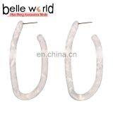 Wholesale Fashion Acetie Acid U Shaped Women's Acrylic Acetate Drop Earrings thumbnail-3