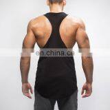 Mens Printing Black Stringer Outdoor Promotional Singlet thumbnail-3