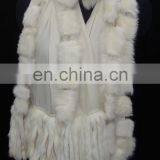 Silk Pashmina Wool Fur Trim Fringed Shawls 2017 thumbnail-1