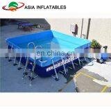 Metal Frame Swimming Pool Big Outdoor Above Ground Metal Frame Pools thumbnail-1