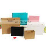 Amazing Price Retail Gloss Paper Material Plain Colorful Die Cut Handle Bag With Carry Bag thumbnail-4