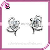 Women's Fashion Heart-shaped Water Language is Anti-allergic Earrings thumbnail-4