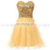 Latest Youthful Sweetheart Sleeveless Lace-up Tulle Sequins Mini Homecoming Dresses SD032 thumbnail-2