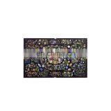 White Marble Pietra Dura Dining Table Top, Marble Dining Table