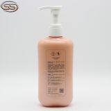 Free Sample 500ml Orange Flat Plastic Cosmetic Body Wash Bottle With Lotion Pump thumbnail-1