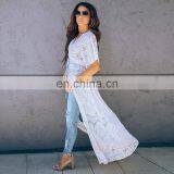 Lace Cover up Sarong Long Beach Cover up Robe de Plage Vestidos de Playa Kaftan Pareo Beach Bathing Suit Cover Ups Beach Dress thumbnail-5