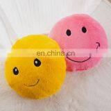 Smiley Face Emoticon Expression Emoji Stuffed Plush Pillow Toys Soft Touch Hug Emotion Yellow Round Large Pillow 19.6" thumbnail-7