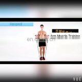 Waist Fitness Handles Training Bands Exercise Gym Resistance Tubes Set thumbnail-1