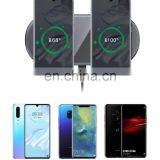 2 in 1 Dual QI Wireless Charger Fast Wireless Charging Pad Mobile Phone Charger For Phone thumbnail-3