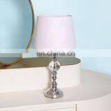 European Modern Design Indoor Decorative Silver Metal Desk Lamp for Bedroom
