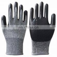 HPPE G60 Level 5 Nitrile Coated Cut Resistant Gloves For Glass Handling thumbnail-2