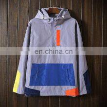 Wholesale Custom Men's New Sports Jacket Windbreaker Loose Half Zipper Jacket Casual Stand Collar Pullover Jacket thumbnail-2