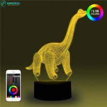 Factory Best Sellers Dinosaur 3D Night Light APP Control for Boys thumbnail-1