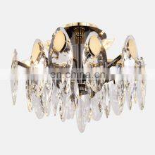 Hight Quality Large European Gold Traditional Maria Theresa Stainless Steel Crystal Chandelier for Hotel Project thumbnail-2