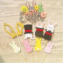 Green Leaf Cake Topper Tropical Style Cake Decoration Tools Wedding Birthday Party Supplies thumbnail-4