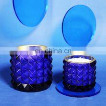 Customized Color Fancy Diamond Jar Glass Container Ocean Oud Smell Aromatic Home Decor Spiritual Handmade Fragrance Candle thumbnail-3