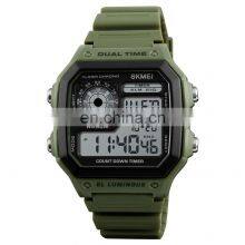 Skmei 1299 Japanese Designer Digital Hand Square Watch thumbnail-4