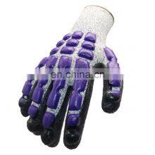 High Anti Impact Gloves Full-Finger Hand Back TPR Oil Resistant Cut Gloves thumbnail-2