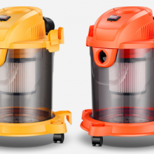 Household small bucket vacuum cleaner Strong high-power dry and wet blowing suction vacuum cleaner