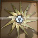 Original Quality Turbine Copper Sun Wall Clock thumbnail-5