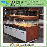 Multi Shelves Retail Store Bread Display Cabinet Furniture