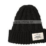 Fashion Popular Applique Embroidery Rolled Brim Beanie Fashion Ladies Hat thumbnail-6