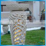 Stone Sculpture Light up Flower Pots thumbnail-1