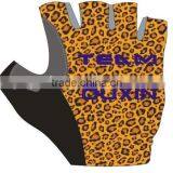 2015 Cycling Gloves/non-slip Bicycle Glove/pro Bike Glove Men Half Finger Pro Team Wholesale Sportswear Sexy Leopard Grain thumbnail-2