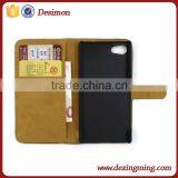 Luxury Wallet Stand Flip Case for Sony Z5 Compact Colorful Leather Phone Accessories Logo Cover Bags Custom thumbnail-3