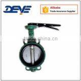 Orange Color Double Shaft Lug Butterfly Valve With Heavy Lever thumbnail-5
