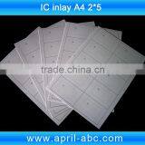 F08 Inlay China Chip S50 13.56mhz Inlay Wet ic Inlay A4 Size 2*5 Format thumbnail-1