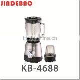 KB-4688 Factory Best Price 2 in 1 Glass Jar Electric Mixer Blender