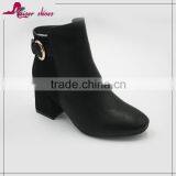 Young Lady Fashion Ankle Boots Women Leather Boots thumbnail-1