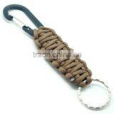 Hot 550 Paracord Keychain Coyote 7 Strands Rope Handmade Weave Paracord Keychain