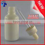 50ml Ceramic White Porcelain Dropper Bottle With Silver Dropper for Oil thumbnail-6