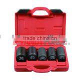 5pc 1/2"Dr.Shaft Impact Deep Socket Set, Under Car Service Tools of Auto Repair Tools