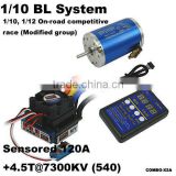 Mystery 1/10 BL System (Sensored) 1/10, 1/12 On-road competitive race (Modified group) HL-SS120A+4.5T@7300KV (HL540-3650) RC Car