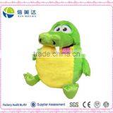 Hot Sell Stuffed Green Crocodile Storage Plush Yangzhou Toy