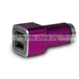 Colorful Aluminum Dual USB Car Charger Escape Equipment Metal Safety Hammer Shape Car Charger For Mobile Devices thumbnail-1