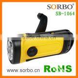 Wind-up Dynamo Rechargeable Emergency LED Flashlight Torch With Waterproof Function thumbnail-4